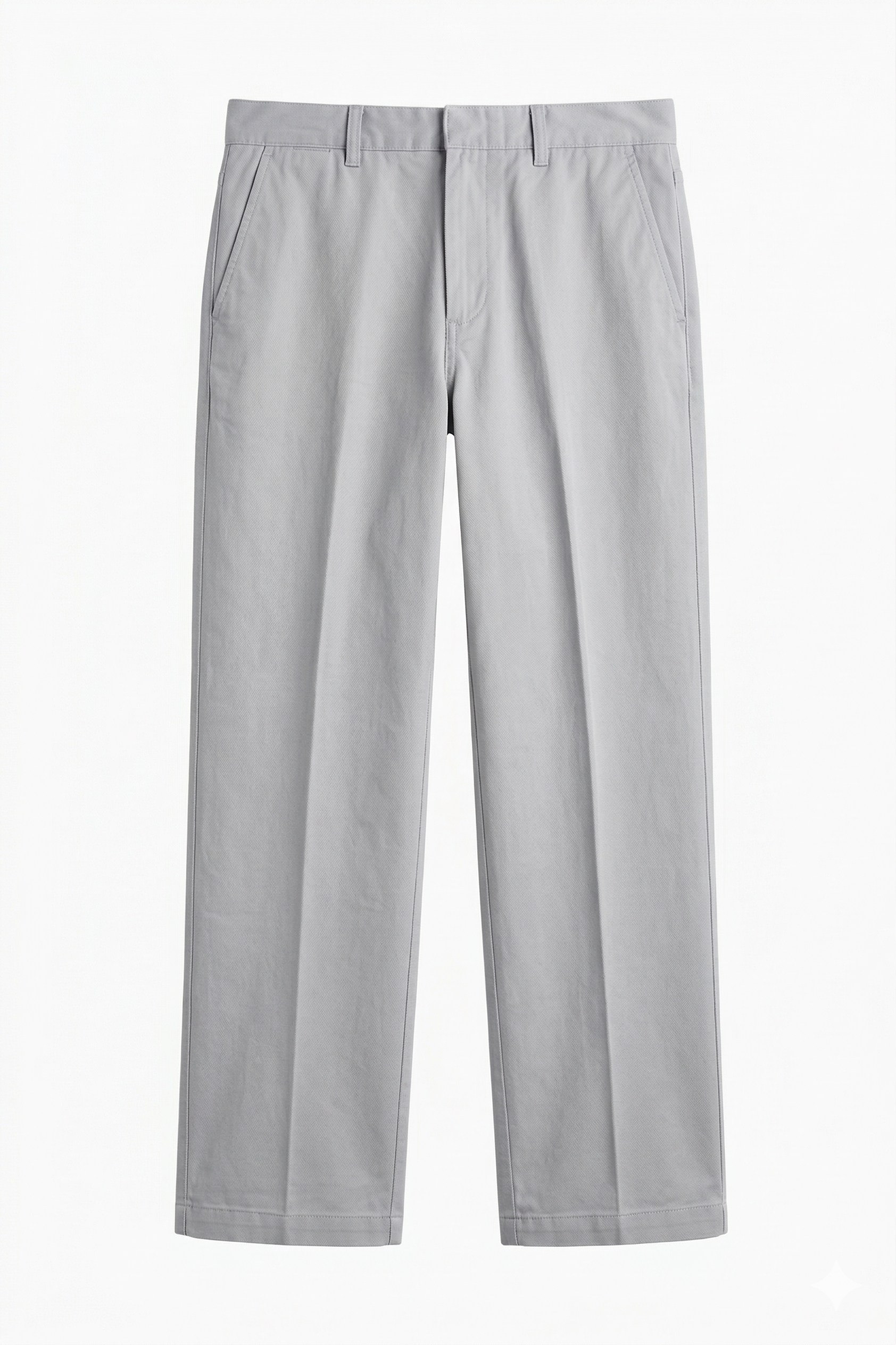 Regular Straight Leg Wool Pants