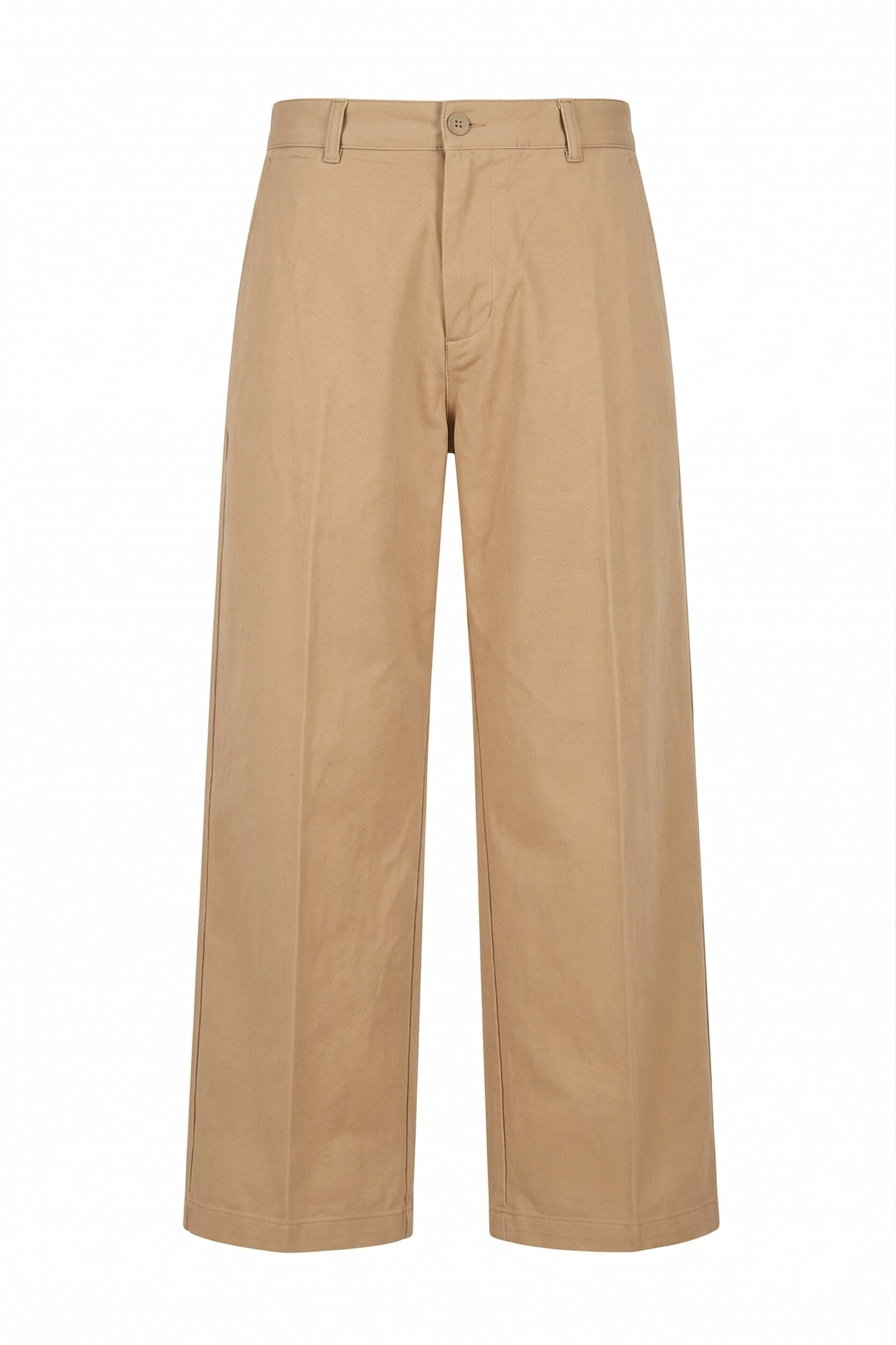 Relaxed Fit White Denim Pants