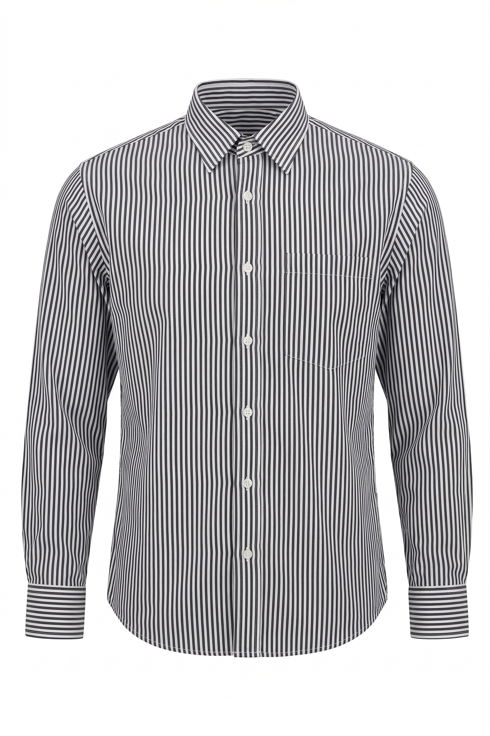 Boxy Fit Striped Shirt