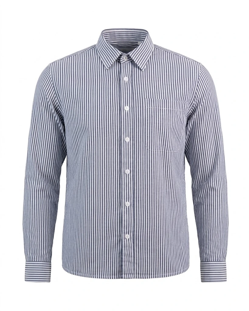 STRIPED LONG SLEEVE RELAX LINE SHIRT